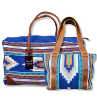 Bundle Deal Dakota Wool Southwestern Boho Aztec Large Weekender Duffel Bag +Dakota Handwoven Wool Tote Purse - Ranch Junkie Mercantile LLC 