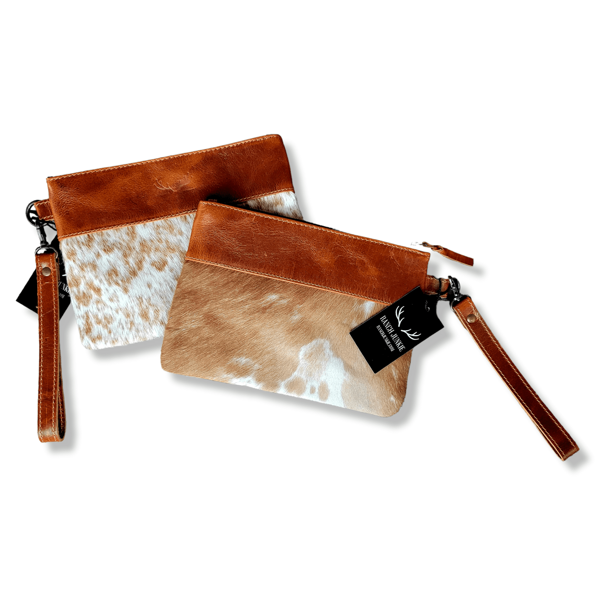 Real Cowhide Leather Wristlet Clutch Wallet outlet Small Bag