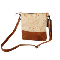 Bundle Deal Highlands Large Genuine Cowhide Weekender Duffel Saddle+ Crossbody Purse Saddle - Ranch Junkie Mercantile LLC 