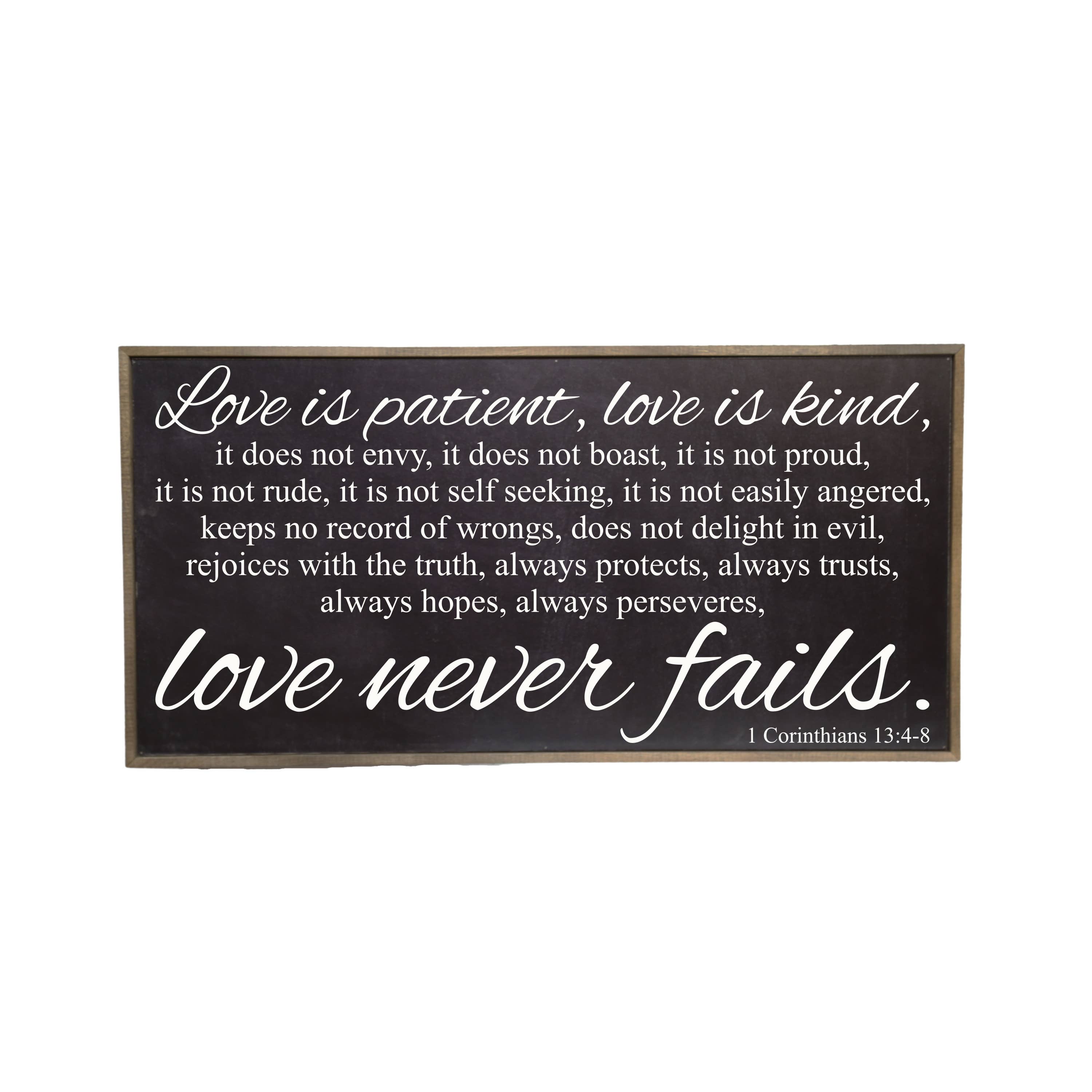 32x16 Black Love Is offers Patient Love Is Kind Large Farmhouse Sign