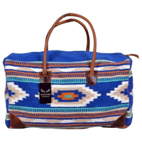 Bundle Deal-Dakota Wool Southwestern Boho Aztec Large Weekender Duffel Bag + Dakota Large Handwoven Wool Boho Tote - Ranch Junkie Mercantile LLC 