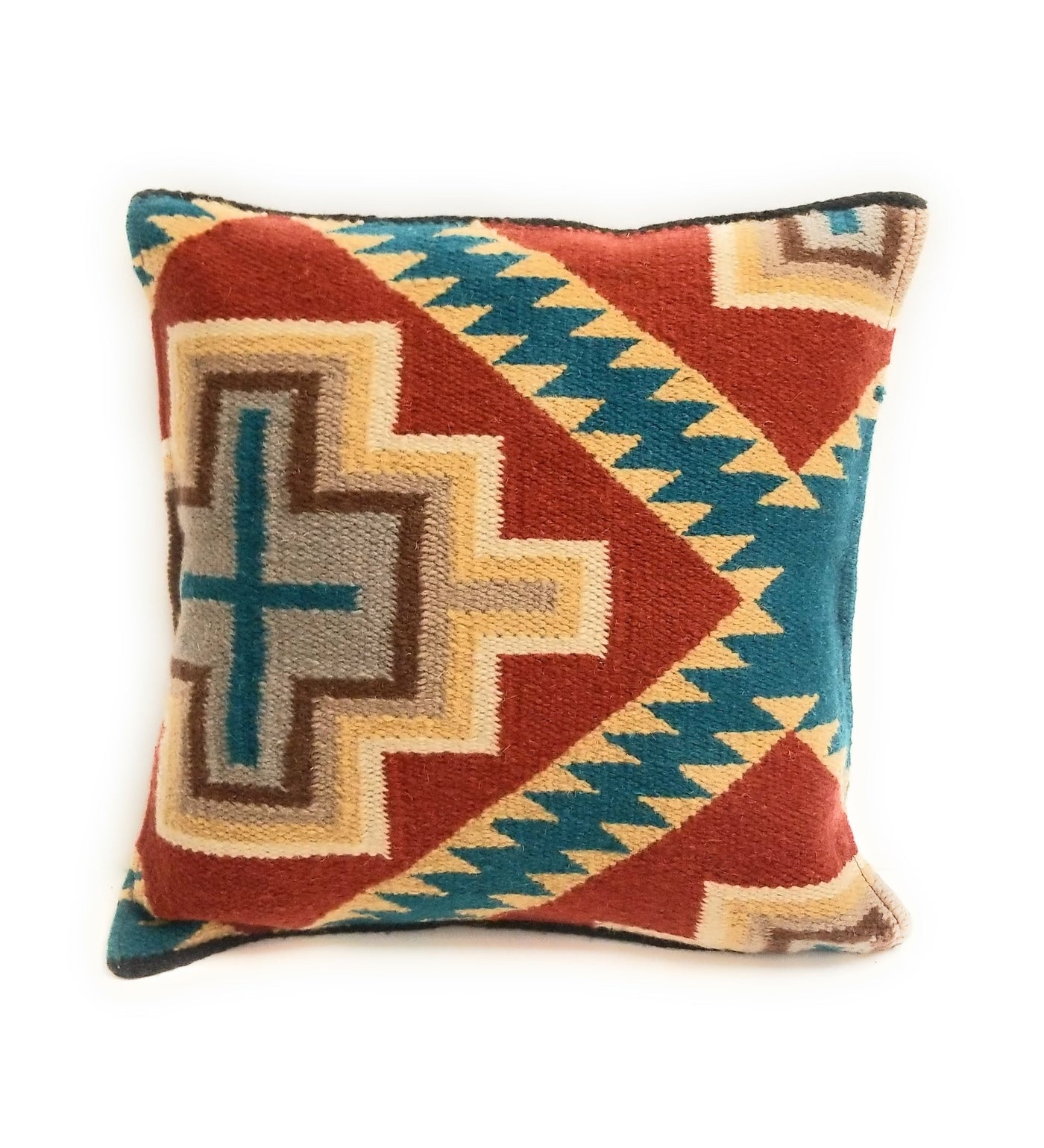 Southwestern Wool Pillow Covers- Assorted Colors- 18 X 18 Throw