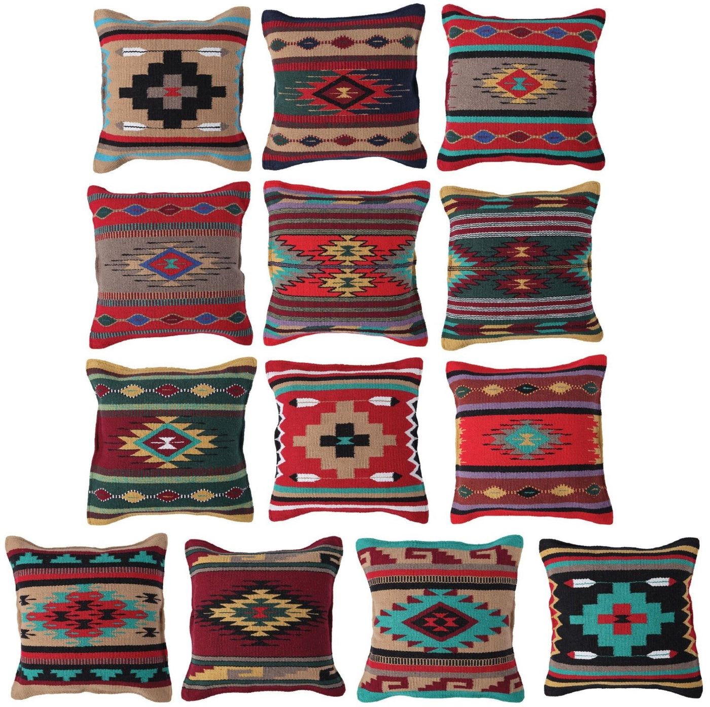 Southwestern Aztec Pillow Covers- Assorted Colors- 18 X 18 Throw Pillo ·  Ranch Junkie Mercantile LLC